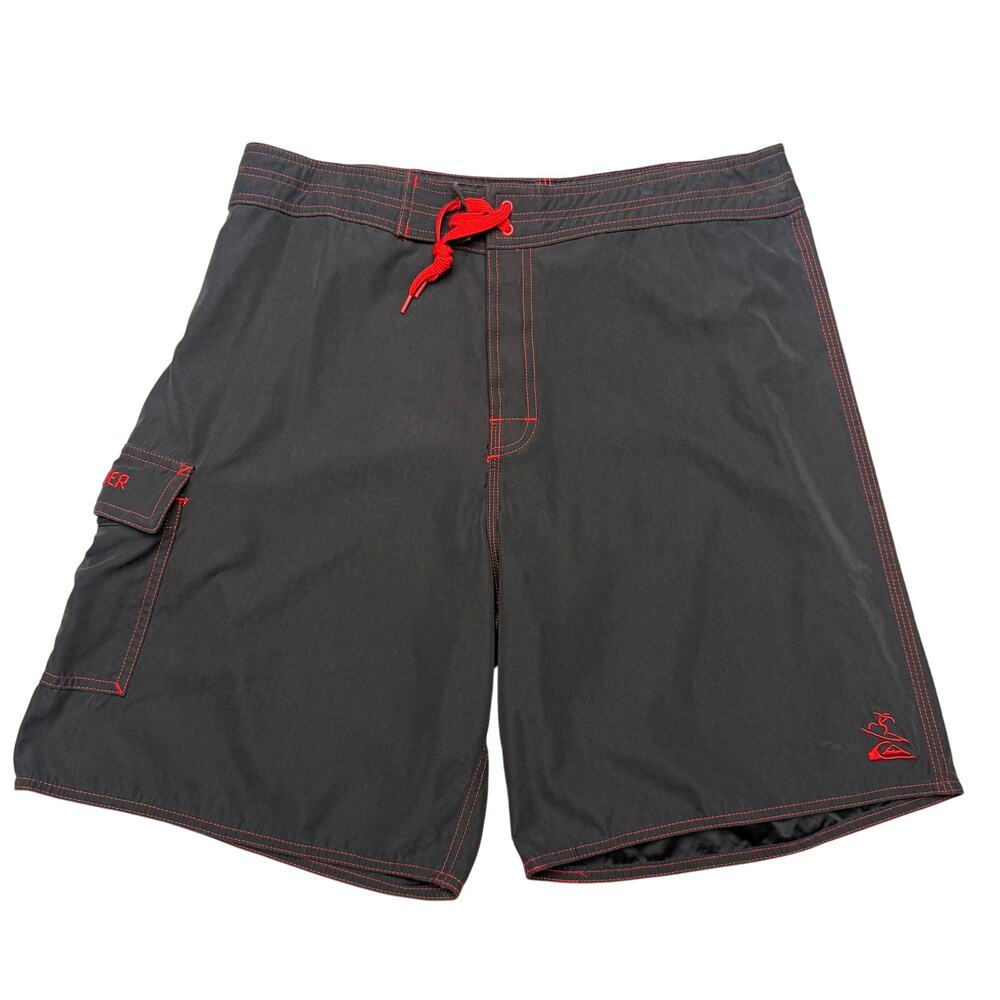 Vintage 90s Quiksilver Cargo Board Shorts Men's 34 Surf Skate Beach